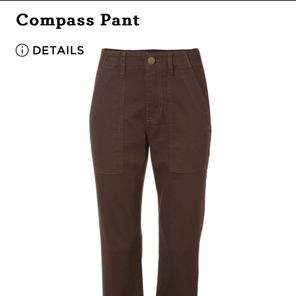 Cabi Compass Pant - Chocolate Size 14